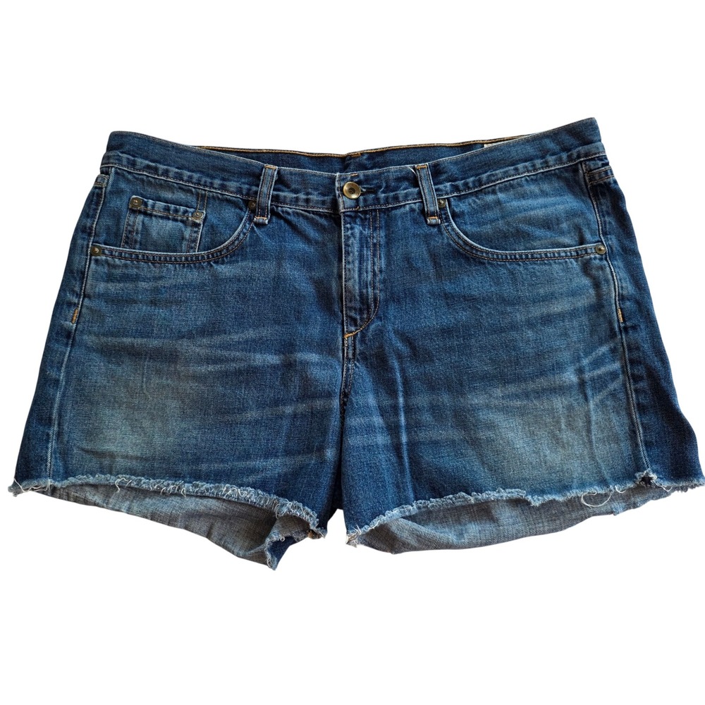 Rag & Bone Jean Cut Off Denim Shorts Torrington Wash Blue W1515K273TOR Size 31